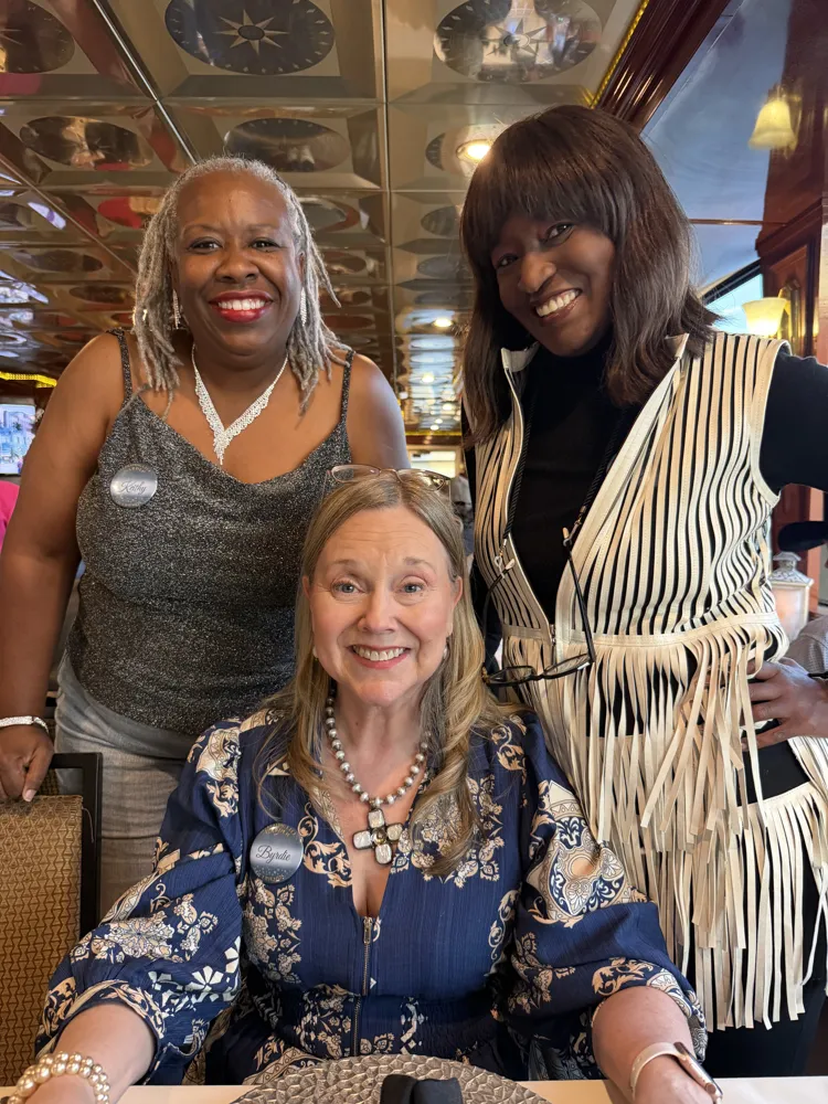 Original event photograph of three guests
